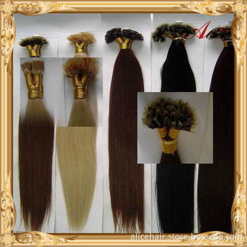 Wholesale price remy fusion hair extensions
